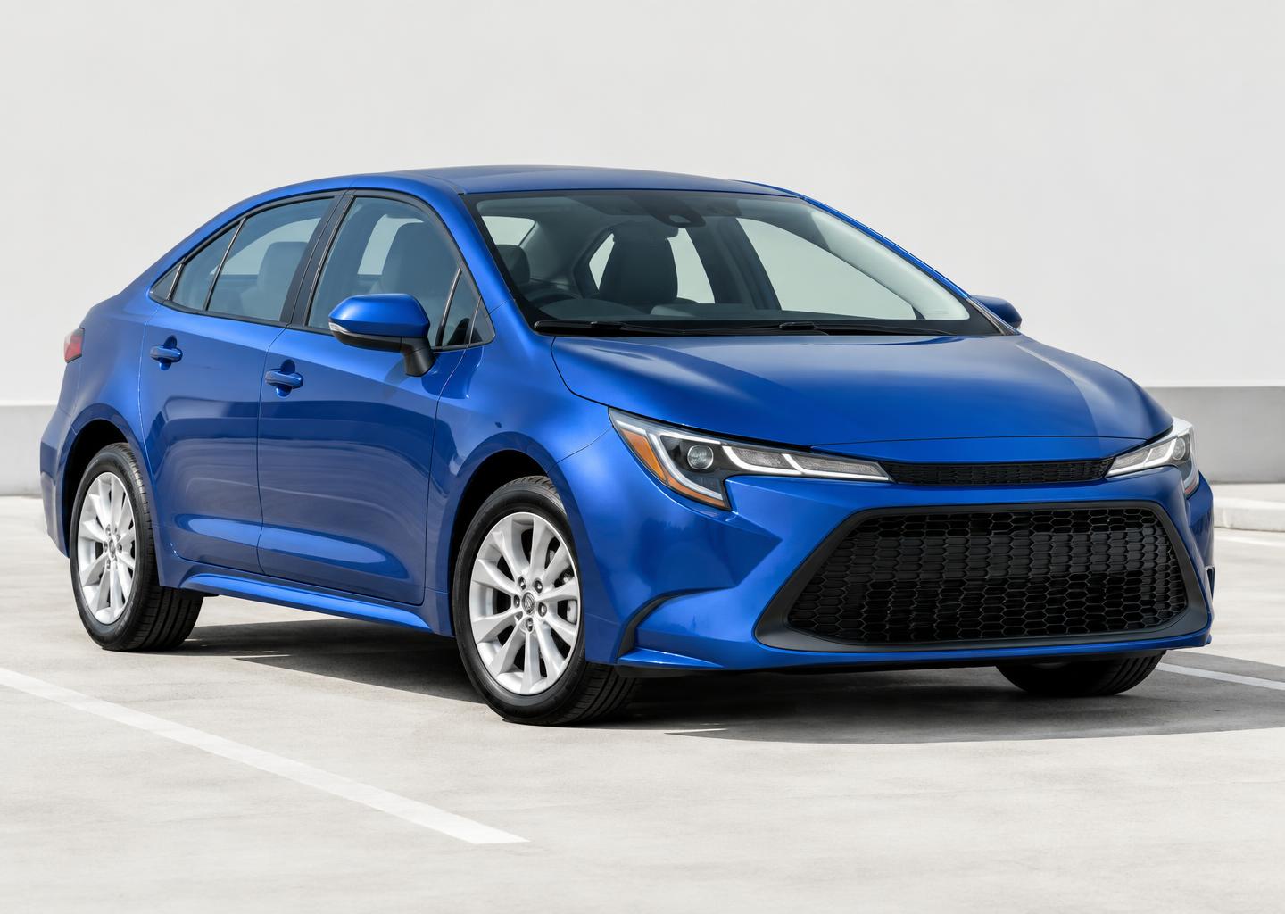 Metallic blue 2020 Toyota Corolla sedan